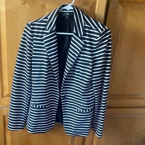 Mossimo Supply Co. Striped Blazer in Black and White